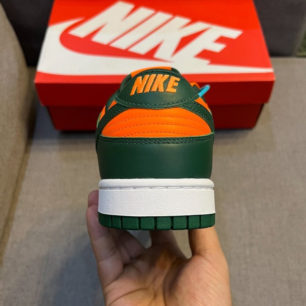 Nike Dunk Low Retro Miami Hurricanes Men's Size 8.5 - Picture 11 of 12